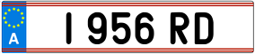 Trailer License Plate